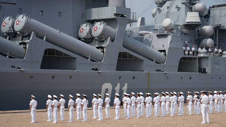 Russian Pacific Fleet Warships Arrive In Qingdao, China