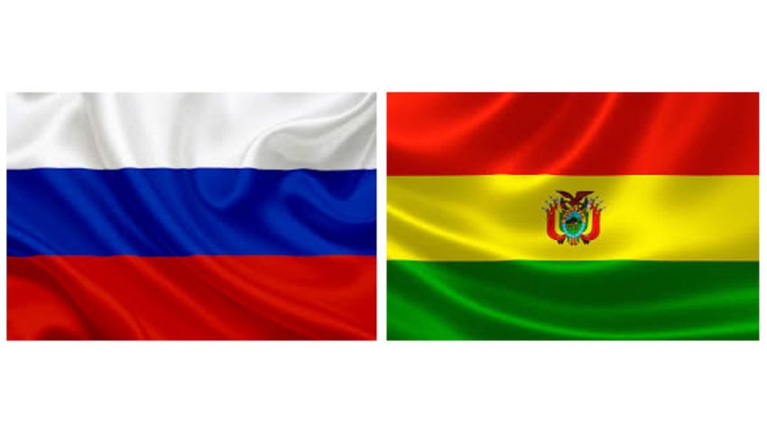 Russia and Bolivia Flag