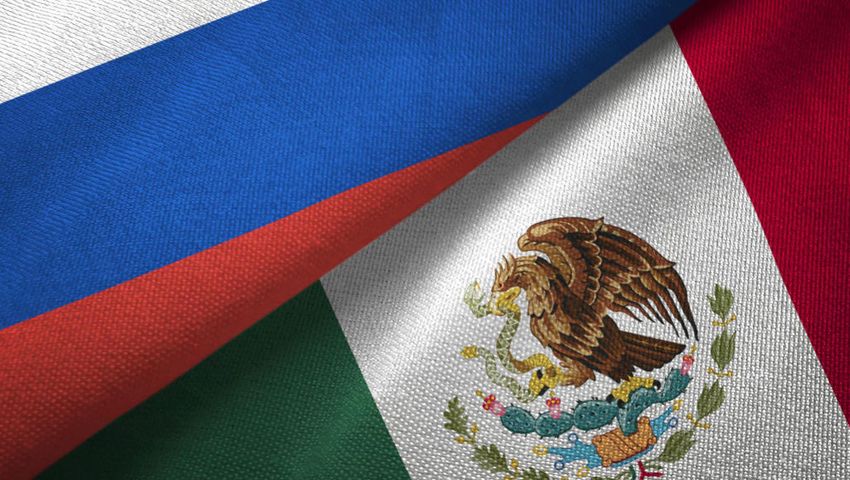 Russia and Mexico Flag