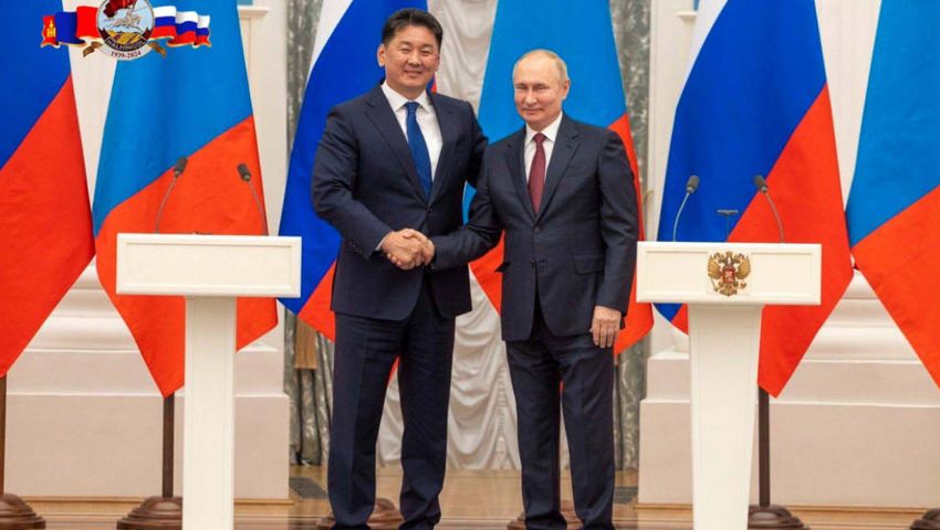 Putin and Ukhnaa Khurelsukh