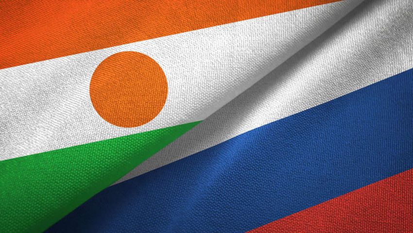 Niger Russia Flags