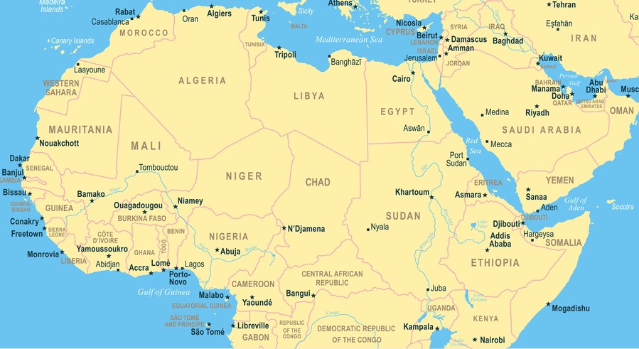 North Africa Map