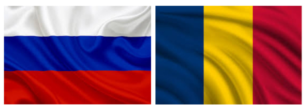 Russia and Chad Flag
