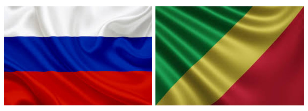 Russia and Republic of Congo Flag
