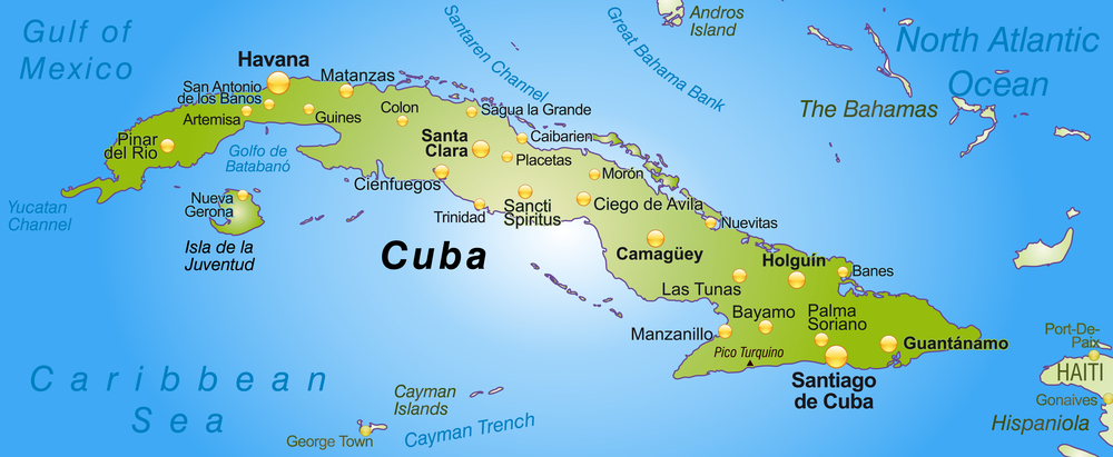 Map of Cuba
