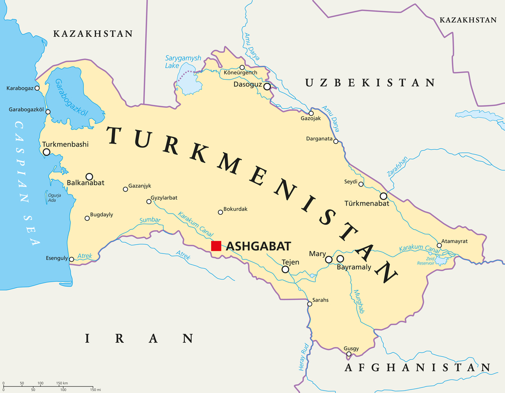 Turkmenistan Map