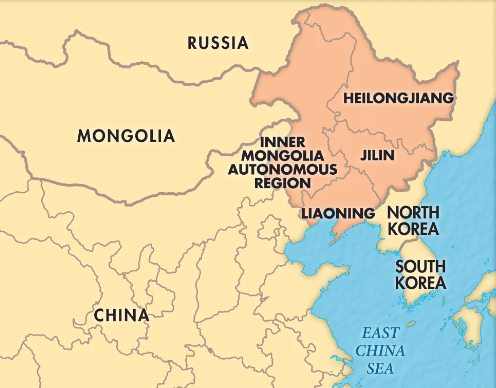 Map of Northwest China 