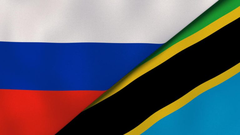 Russia and Tanzania Flag