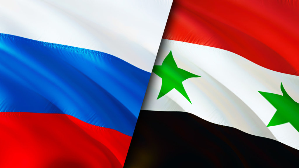 Russia Syria Flags