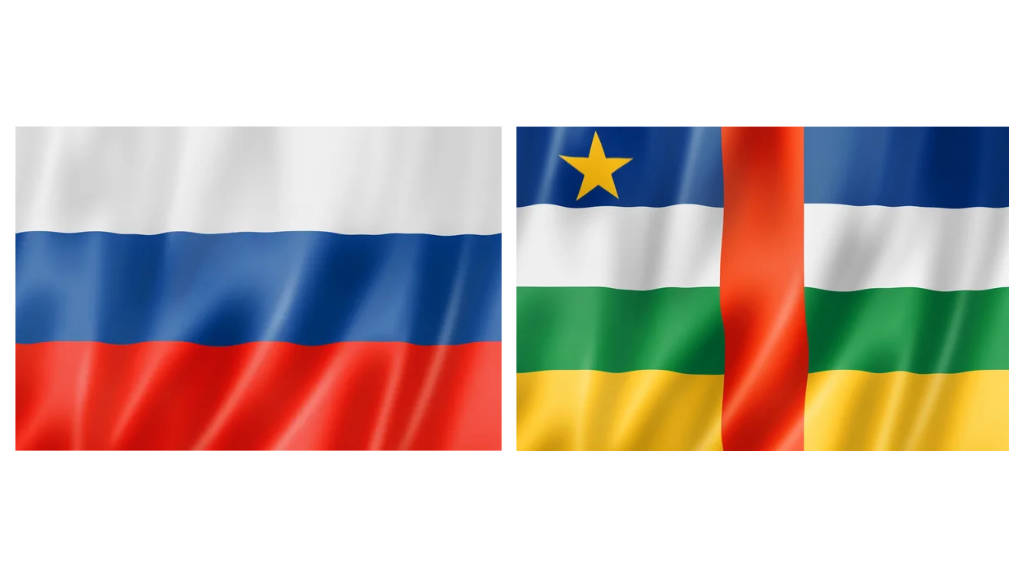 Russia Central African Republic Flag