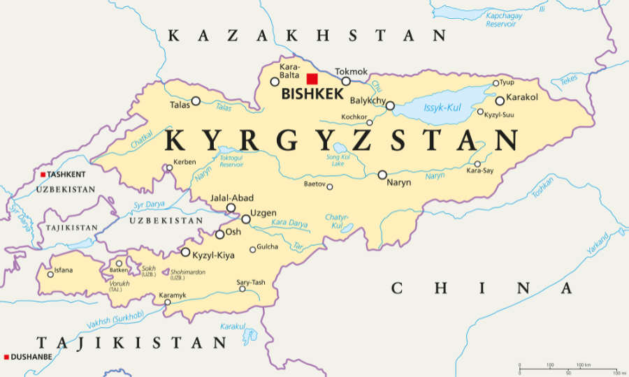 Kyrgyzstan Map