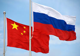 Russia China flag