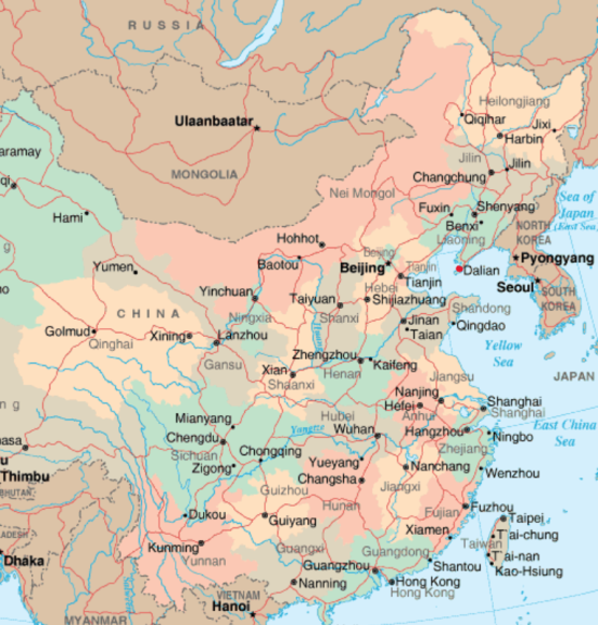 East China Map