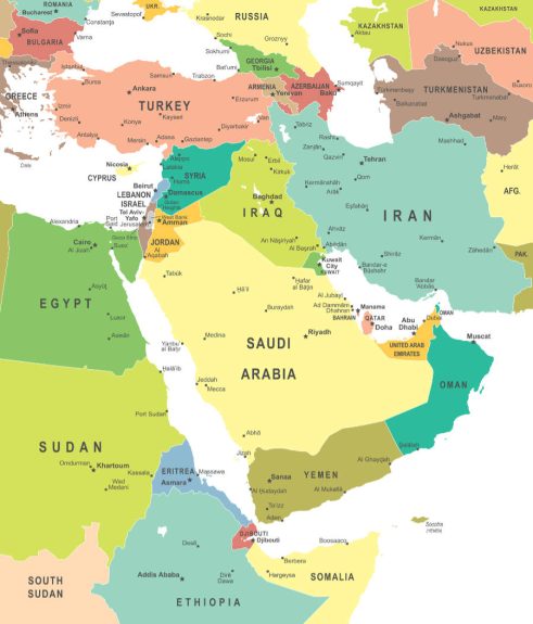 Middle east Map
