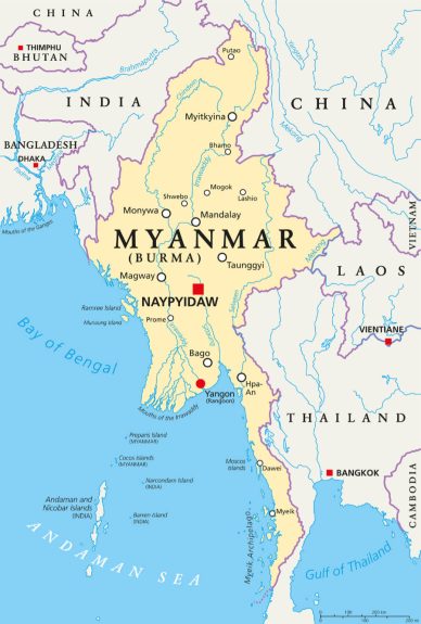 Myanmar map