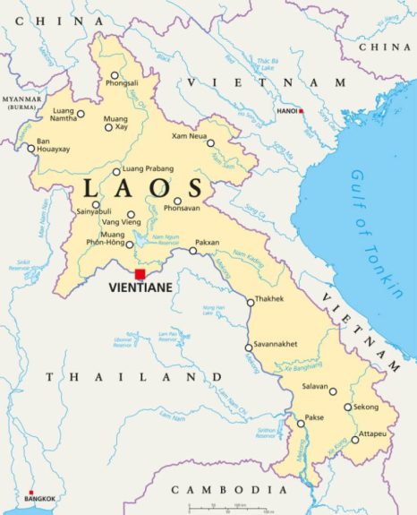 Laos Map
