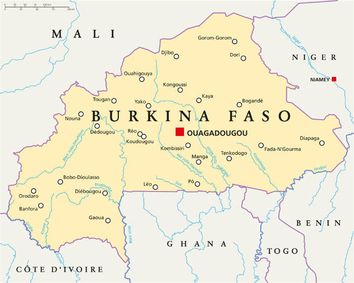 Burikina Faso Map