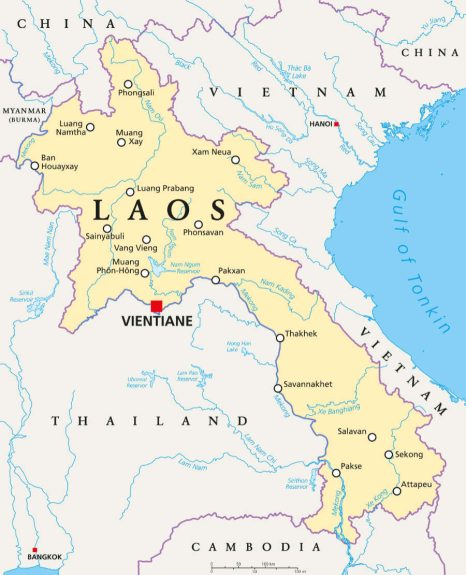 Laos Map