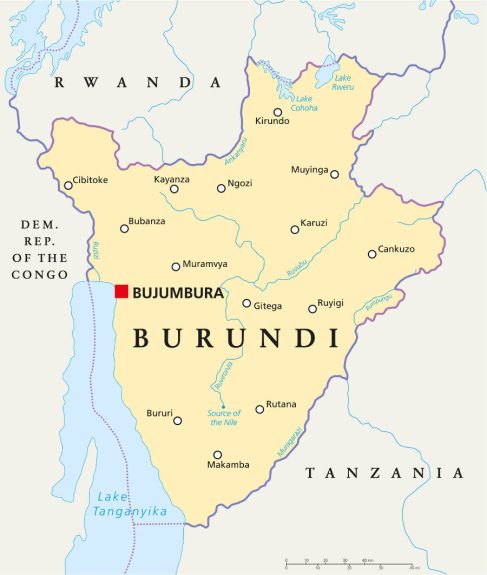 Burundi Map