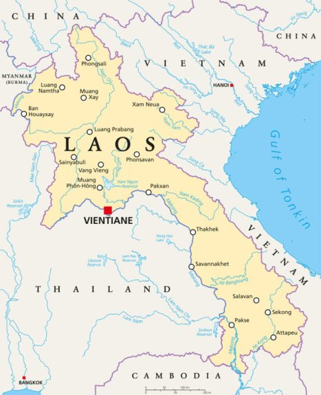 Laos Map