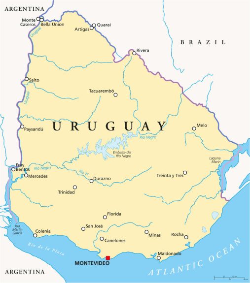 Uruguary Map