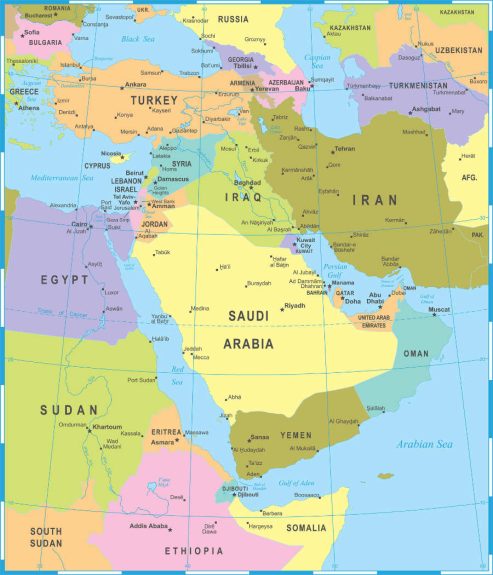 Middle east Map