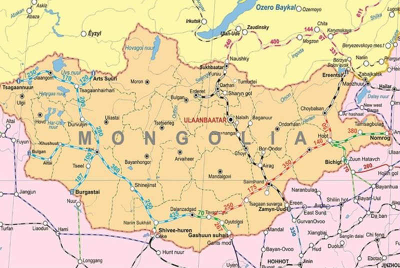 Mongolia Map