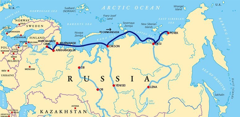 Arctic map