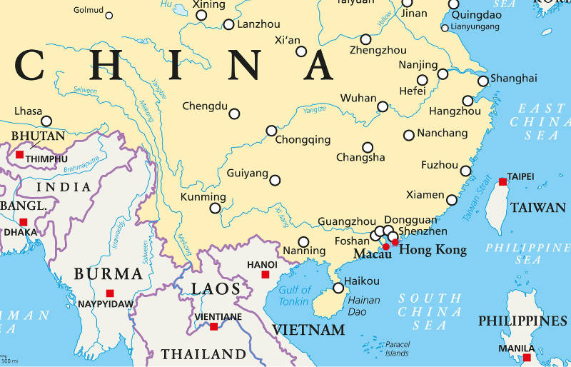 South China map