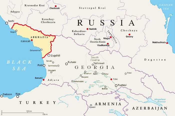 Abkhazia-Map