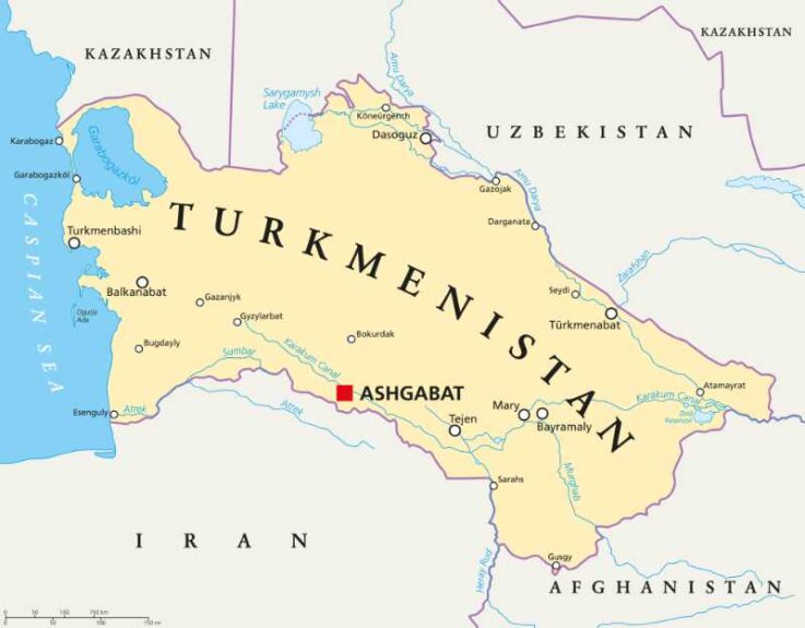 Turkmenistan Map