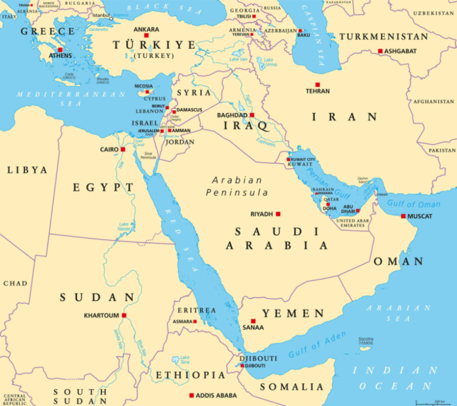 Middle east Map