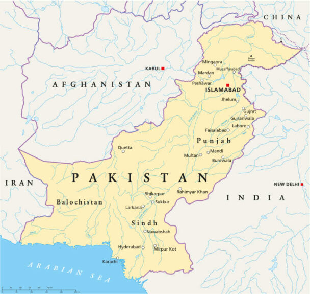 Pakistan map