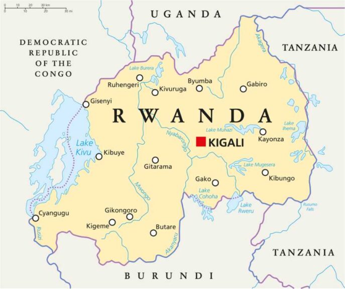 Rwanda map