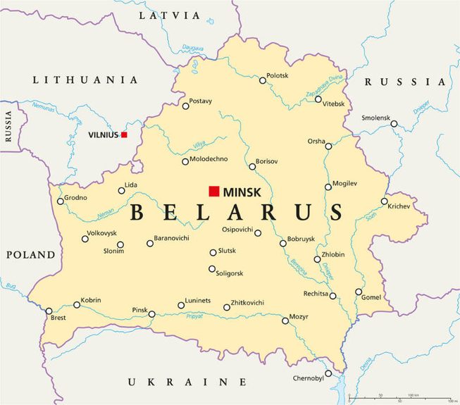 Belarus map