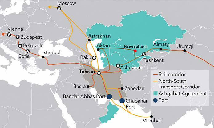 INSTC Map