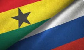 Flags Russia Ghana