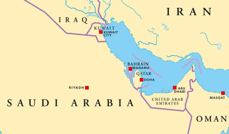 Bahrain map