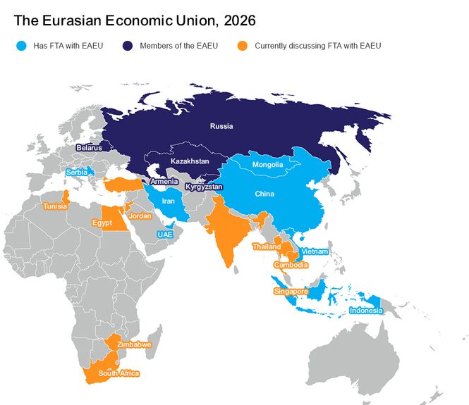 EAEU map