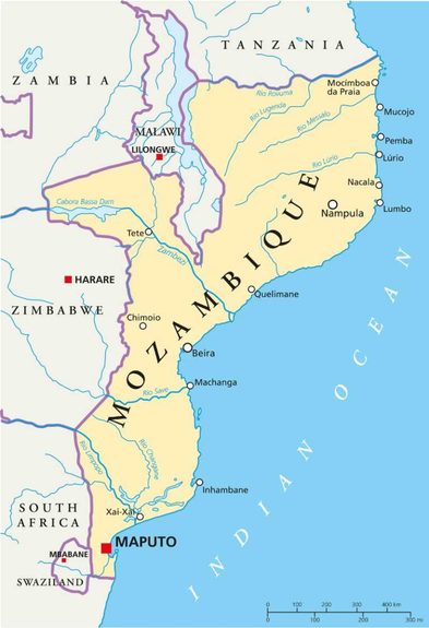 Mozambique map