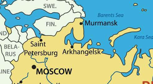 Murmansk map