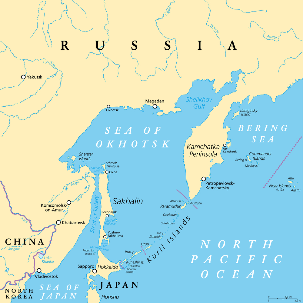 Russia Far East Map
