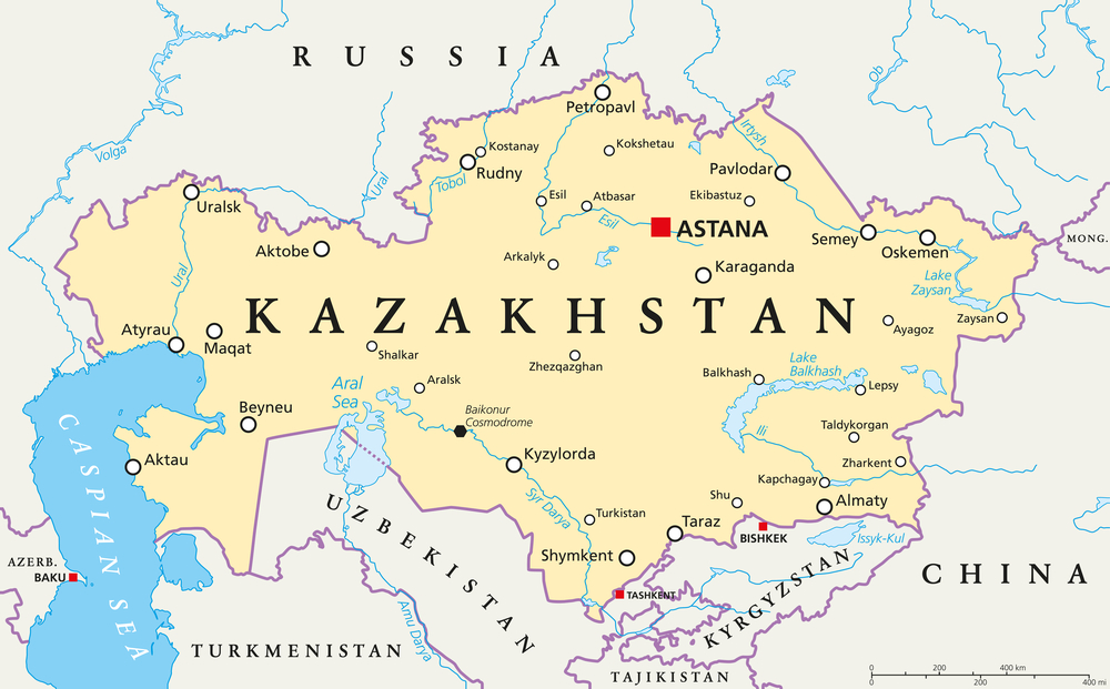 Kazakhstan Map