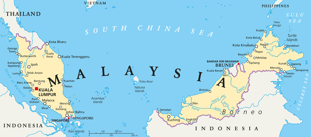 Malaysia map