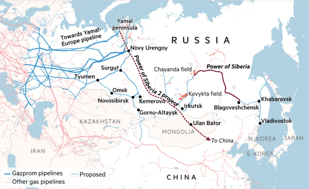 Russia China Map