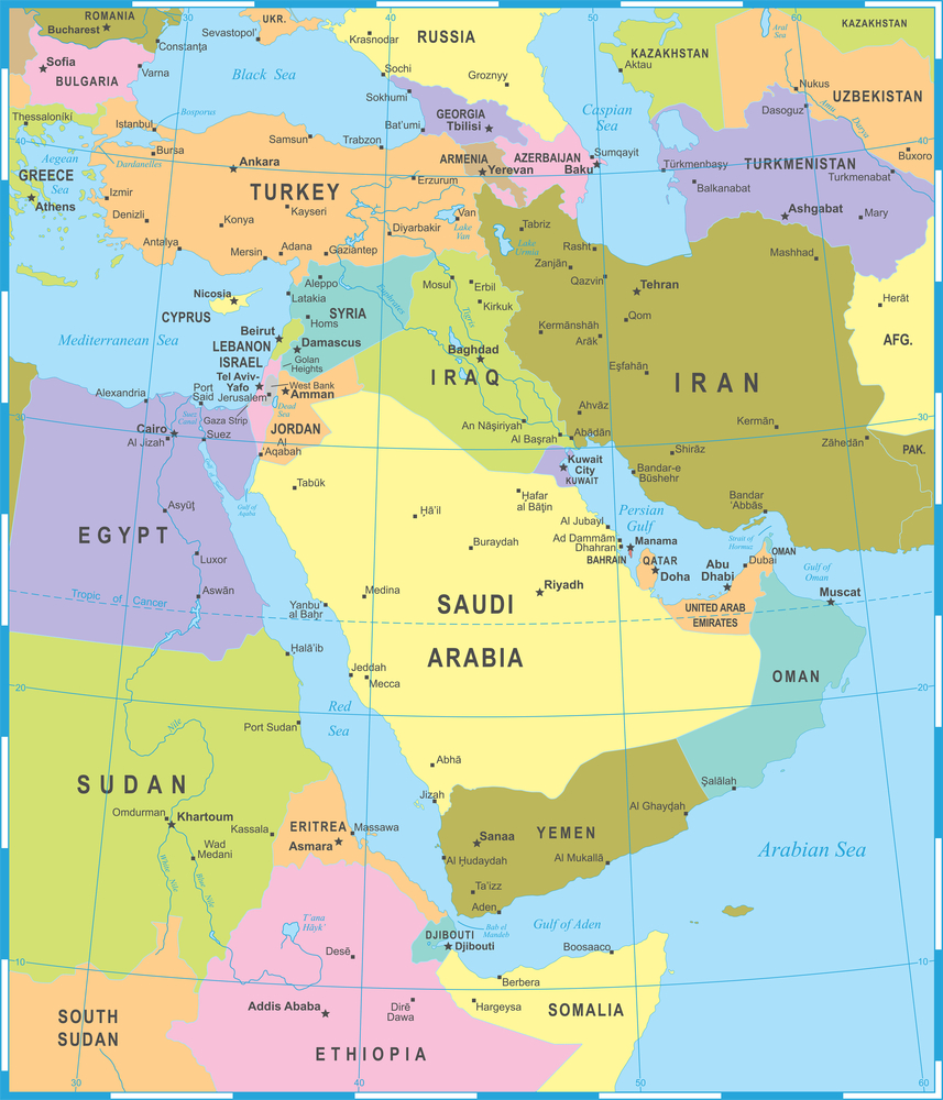 Middle East Map 