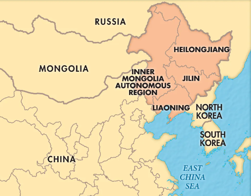 Northeast China Map