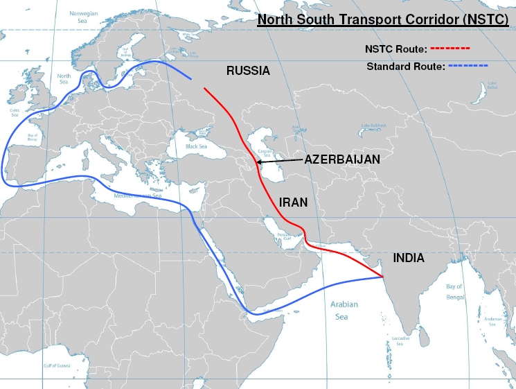 North South Transport Corridor Map