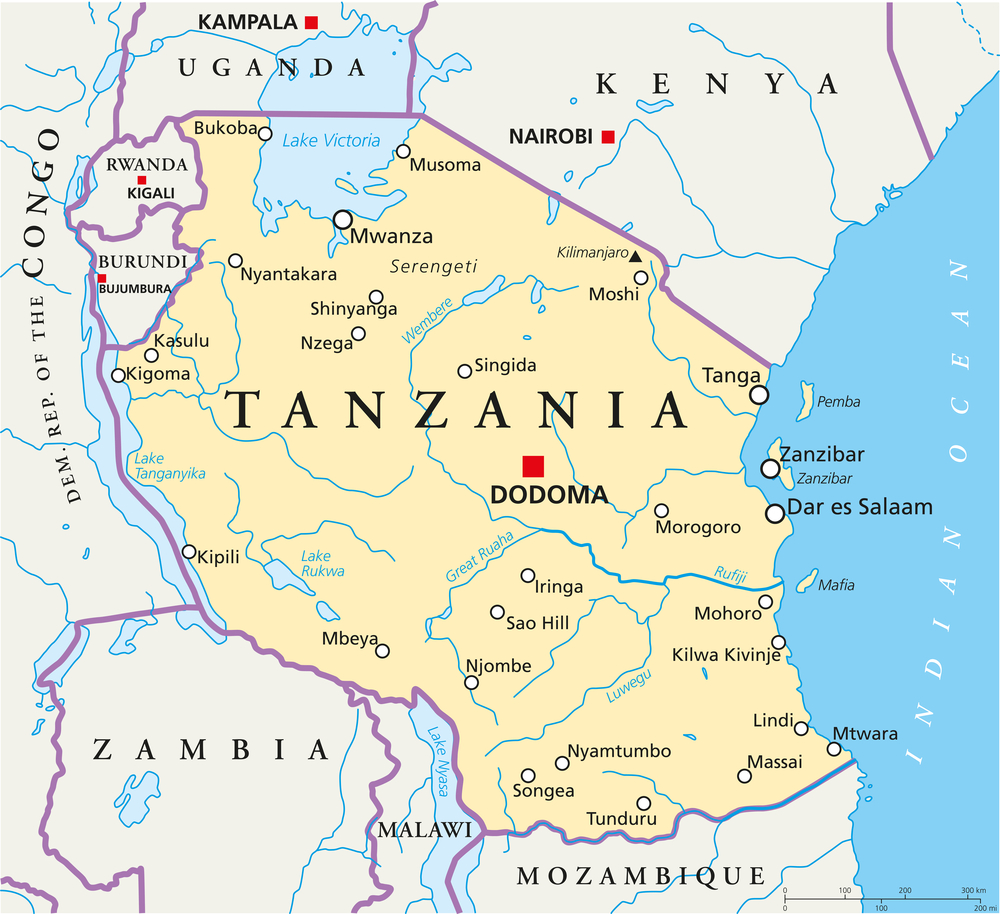 Tanzania Map 