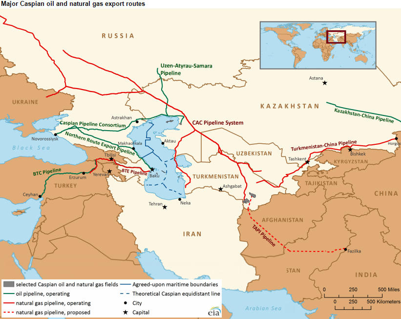 Central Asia Map